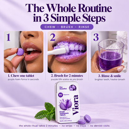 Viora Purple Toothpaste Tablets